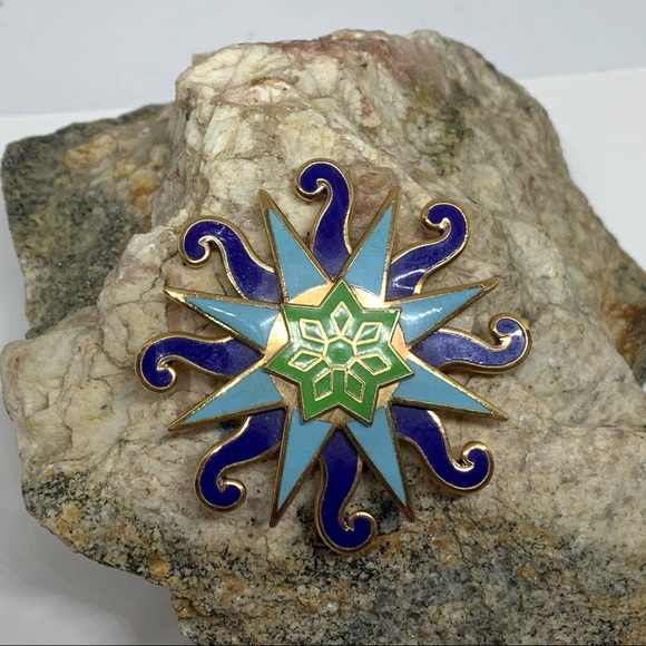 Movitz Jewelry - 5/$25 Vintage Movitz Layered Brooch Celestial Theme